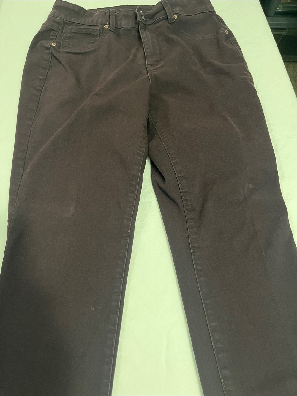 Classic Straight Brown Chino Pants - Women's